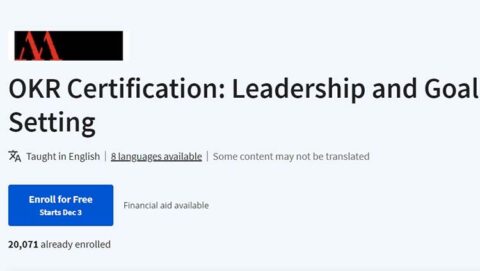 【Coursera中英字幕】OKR Certification: Leadership and Goal Setting