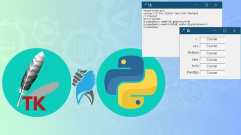 【Udemy中英字幕】Python GUI Development with Tkinter: Build Pro Desktop Apps!