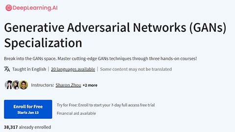 【Coursera中英字幕】Generative Adversarial Networks (GANs) Specialization