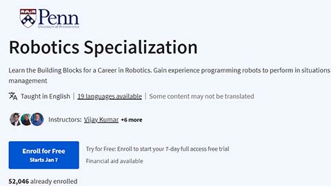 【Coursera中英字幕】Robotics Specialization