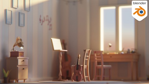 【Udemy中英字幕】Blender 3d : Ultimate Isometric Scene Creation Masterclass
