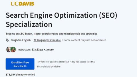 【Coursera中英字幕】Search Engine Optimization (SEO) Specialization