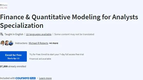 【Coursera中英字幕】Finance & Quantitative Modeling for Analysts Specialization