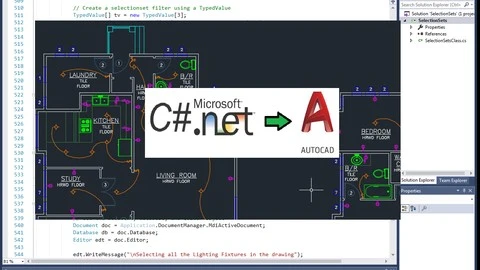 【Udemy中英字幕】AutoCAD Programming Using C#.NET – Beginner Course