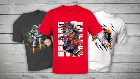 【Udemy中英字幕】Bestselling T-shirt Design Masterclass for Non-Designers